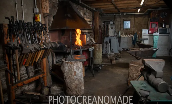 Stage de forge & coutellerie , Vielverge, O Feu Forgé